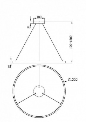 Подвесной светильник Maytoni Rim MOD058PL-L54BK в Менделеевске - mendeleevsk.ok-mebel.com | фото 4