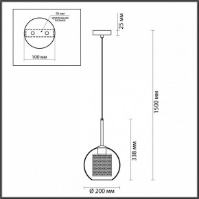 Подвесной светильник Odeon Light Clocky 4939/1 в Менделеевске - mendeleevsk.ok-mebel.com | фото 4