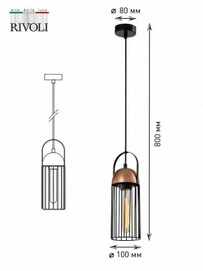 Подвесной светильник Rivoli Anemon Б0047359 в Менделеевске - mendeleevsk.ok-mebel.com | фото 9