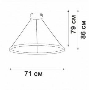 Подвесной светильник Vitaluce V2516 V2516-8/1S в Менделеевске - mendeleevsk.ok-mebel.com | фото 3