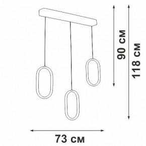 Подвесной светильник Vitaluce V3049 V3049-0/3S в Менделеевске - mendeleevsk.ok-mebel.com | фото 4
