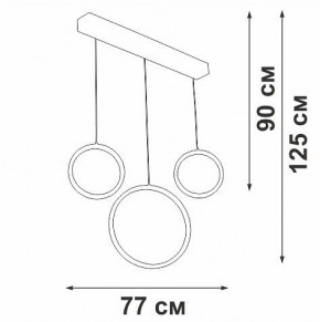 Подвесной светильник Vitaluce V3050 V3050-0/3S в Менделеевске - mendeleevsk.ok-mebel.com | фото 5