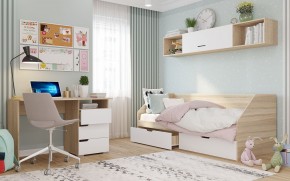 Полка 2032 АНТАЛИЯ (Сонома/Белый софт) в Менделеевске - mendeleevsk.ok-mebel.com | фото 2