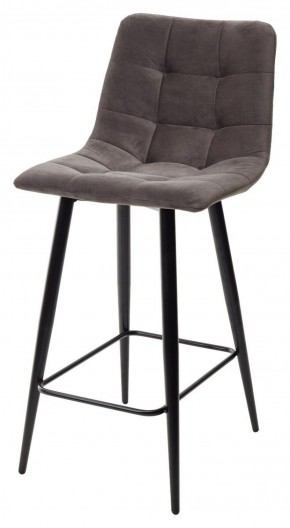 Полубарный стул CHILLI-QB графит #14, велюр / черный каркас (H=66cm) М-City в Менделеевске - mendeleevsk.ok-mebel.com | фото 1