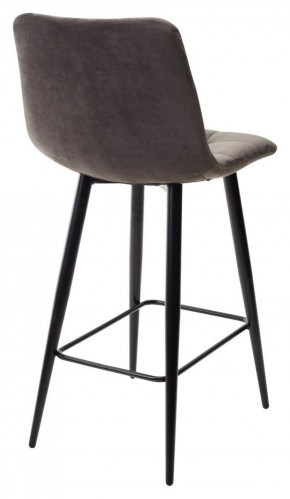 Полубарный стул CHILLI-QB графит #14, велюр / черный каркас (H=66cm) М-City в Менделеевске - mendeleevsk.ok-mebel.com | фото 4