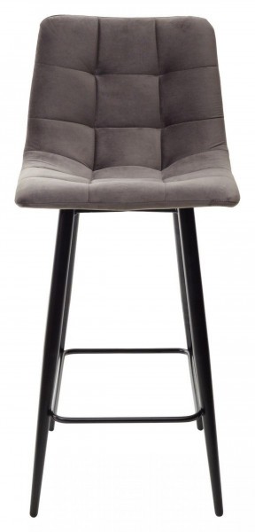 Полубарный стул CHILLI-QB графит #14, велюр / черный каркас (H=66cm) М-City в Менделеевске - mendeleevsk.ok-mebel.com | фото 5