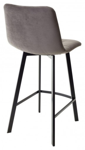 Полубарный стул CHILLI-QB SQUARE графит #14, велюр / черный каркас (H=66cm) М-City в Менделеевске - mendeleevsk.ok-mebel.com | фото 3