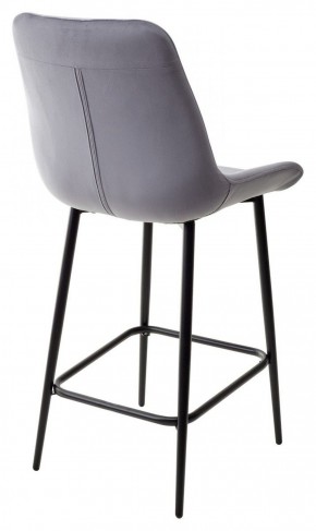Полубарный стул ХОФМАН, цвет H-14 Серый, велюр / черный каркас H=63cm М-City в Менделеевске - mendeleevsk.ok-mebel.com | фото 5