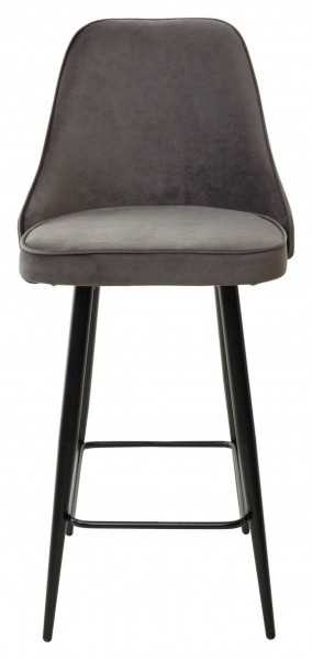Полубарный стул NEPAL-PB ГРАФИТ #14, велюр/ черный каркас (H=68cm) М-City в Менделеевске - mendeleevsk.ok-mebel.com | фото 6