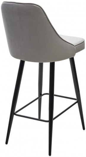 Полубарный стул NEPAL-PB СВЕТЛО- СЕРЫЙ BM-4, велюр/ черный каркас (H=68cm) М-City в Менделеевске - mendeleevsk.ok-mebel.com | фото 4