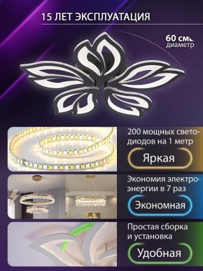 Потолочная люстра Natali Kovaltseva FORTUNA LED LAMPS 81107/5C в Менделеевске - mendeleevsk.ok-mebel.com | фото 5