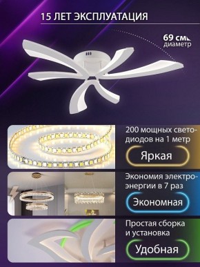 Потолочная люстра Natali Kovaltseva VIO LED LAMPS 81453 в Менделеевске - mendeleevsk.ok-mebel.com | фото 5