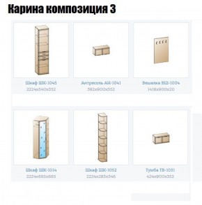 Прихожая Карина (модульная) в Менделеевске - mendeleevsk.ok-mebel.com | фото 8