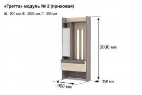 ГРЕТТА 2 Прихожая в Менделеевске - mendeleevsk.ok-mebel.com | фото 6