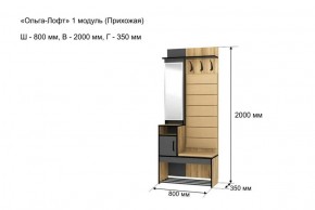 ОЛЬГА-ЛОФТ 1 Прихожая в Менделеевске - mendeleevsk.ok-mebel.com | фото 4
