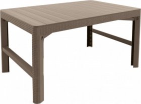 Раскладной стол Лион с регулируемой высотой столешницы (Lyon rattan table) капучино (h400/650) в Менделеевске - mendeleevsk.ok-mebel.com | фото 2