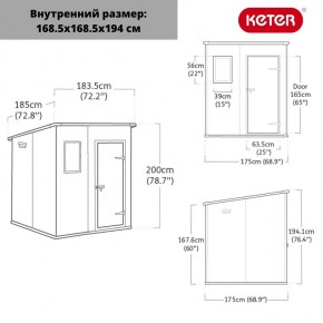 Сарай Манор Пентхаус 6x6 (MANOR PENT 6x6) в Менделеевске - mendeleevsk.ok-mebel.com | фото 3