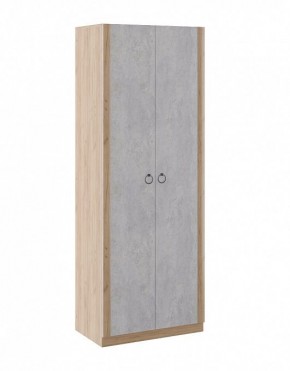 Шкаф 2 двери Глэдис М22 (Дуб Золотой/Цемент светлый) в Менделеевске - mendeleevsk.ok-mebel.com | фото