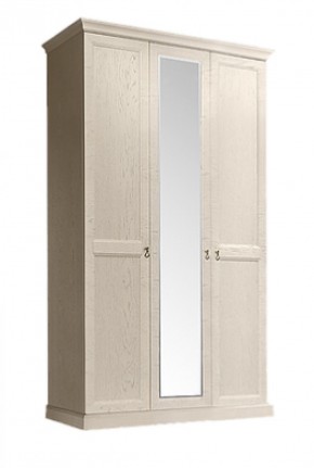 Шкаф 3-х дверный (с зеркалом) для платья и белья Венеция дуб седан (ВНШ1/3) в Менделеевске - mendeleevsk.ok-mebel.com | фото