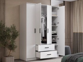 Шкаф 4-х створчатый Титан (белый) в Менделеевске - mendeleevsk.ok-mebel.com | фото 4
