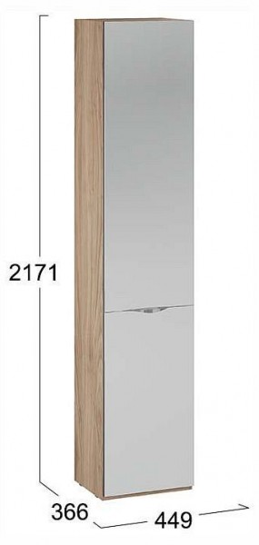 Шкаф для белья Глосс СМ-319.07.012 в Менделеевске - mendeleevsk.ok-mebel.com | фото 4