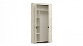 Шкаф для одежды 33.18 "Лючия" (бетон пайн белый / венге / белый) в Менделеевске - mendeleevsk.ok-mebel.com | фото 2