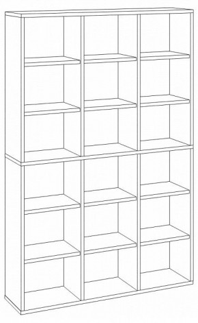 Шкаф книжный Домино СУ(ш3в2)+6ФГ в Менделеевске - mendeleevsk.ok-mebel.com | фото 2