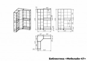 Шкаф книжный Мебелайн-47 в Менделеевске - mendeleevsk.ok-mebel.com | фото 3