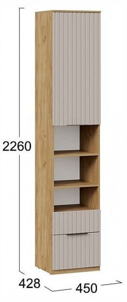 Шкаф комбинированный Хилтон Исп. 2 в Менделеевске - mendeleevsk.ok-mebel.com | фото 4