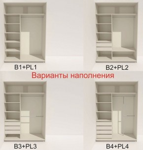 Шкаф-купе 1400 серии SOFT D6+D4+B2+PL2 (2 ящика+1штанга+1 полка) профиль «Капучино» в Менделеевске - mendeleevsk.ok-mebel.com | фото 7