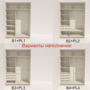 Шкаф-купе 1600 серии SOFT D1+D3+B2+PL1 (2 ящика+1штанга) профиль «Графит» в Менделеевске - mendeleevsk.ok-mebel.com | фото 5