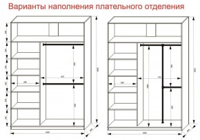 Шкаф-купе 1600 серии SOFT D6+D4+B2+PL2 (2 ящика+1штанга+1 полка) профиль «Капучино» в Менделеевске - mendeleevsk.ok-mebel.com | фото 9