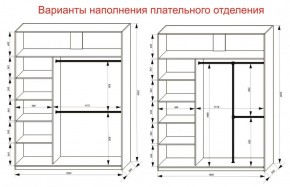 Шкаф-купе 1800 серии SOFT D1+D3+B2+PL1 (2 ящика+1штанга) профиль «Графит» в Менделеевске - mendeleevsk.ok-mebel.com | фото 7