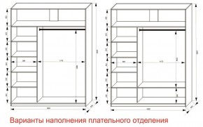 Шкаф-купе 1800 серии SOFT D6+D6+B2+PL3 (2 ящика+2штанги) профиль «Капучино» в Менделеевске - mendeleevsk.ok-mebel.com | фото 7