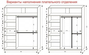 Шкаф-купе 1800 серии SOFT D8+D2+B2+PL4 (2 ящика+F обр.штанга) профиль «Капучино» в Менделеевске - mendeleevsk.ok-mebel.com | фото 6