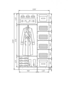 Шкаф-купе ХИТ 22-4-12-88 (420) в Менделеевске - mendeleevsk.ok-mebel.com | фото 5