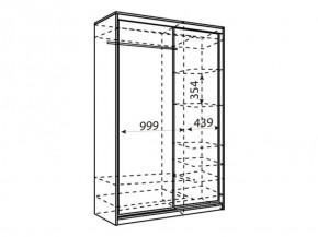 Шкаф-купе Рене 1500 вариант 2 (Зеркало/Зеркало) в Менделеевске - mendeleevsk.ok-mebel.com | фото 2