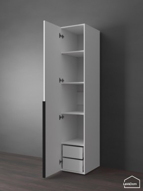 Шкаф Linnea MHR-1-3 2050х400х510 (Белый-М 11.1.2) в Менделеевске - mendeleevsk.ok-mebel.com | фото 5