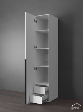 Шкаф Linnea MHR-1-3 2050х400х510 (Белый-М 11.1.2) в Менделеевске - mendeleevsk.ok-mebel.com | фото 6