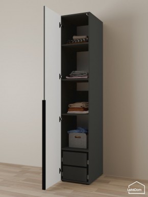 Шкаф Linnea MHR-1-4 2050х400х510 (Графит-М 11.1.25) в Менделеевске - mendeleevsk.ok-mebel.com | фото 5