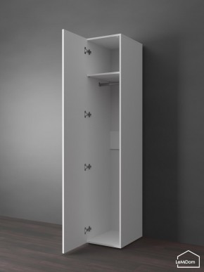 Шкаф Linnea MHR-1PO 2050х400х510 (Белый-М 11.1.2) в Менделеевске - mendeleevsk.ok-mebel.com | фото 4