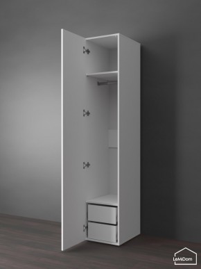 Шкаф Linnea MHR-1PO-3 2050х400х510 (Белый-М 11.1.1) в Менделеевске - mendeleevsk.ok-mebel.com | фото 4