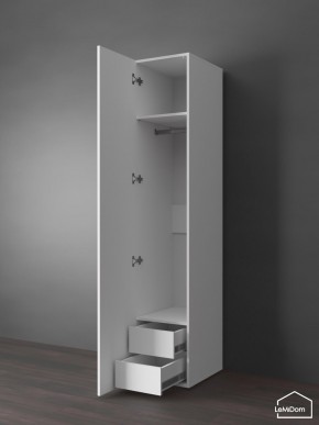 Шкаф Linnea MHR-1PO-3 2050х400х510 (Белый-М 11.1.1) в Менделеевске - mendeleevsk.ok-mebel.com | фото 5