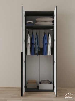 Шкаф Linnea MHR-2 2050х800х510 (Графит-М 11.1.25) в Менделеевске - mendeleevsk.ok-mebel.com | фото 4