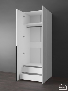 Шкаф Linnea MHR-2-3 2050х800х510 (Белый-М 11.1.2) в Менделеевске - mendeleevsk.ok-mebel.com | фото 5