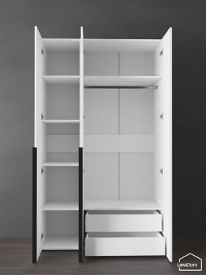 Шкаф Linnea MHR-3-2 2050х1200х510 (Белый-М 11.1.1) в Менделеевске - mendeleevsk.ok-mebel.com | фото 6