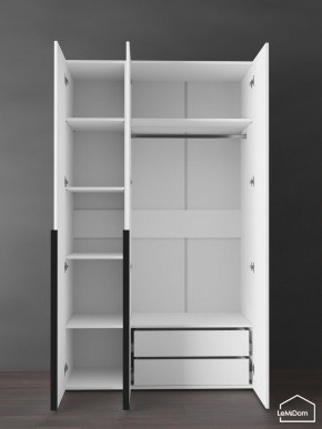 Шкаф Linnea MHR-3-2 2050х1200х510 (Белый-М 11.1.2) в Менделеевске - mendeleevsk.ok-mebel.com | фото 5