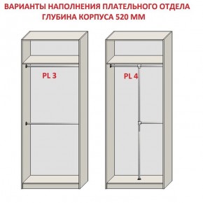 Шкаф распашной серия «ЗЕВС» (PL3/С1/PL2) Серый камень/Небраска натуральный в Менделеевске - mendeleevsk.ok-mebel.com | фото 10