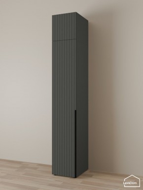 Шкаф с антресолью Linnea MHR-1A-1 2450х400х510 (Графит-М 11.1.25) в Менделеевске - mendeleevsk.ok-mebel.com | фото