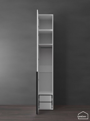 Шкаф с антресолью Linnea MHR-1A-3 2450х400х510 (Белый-М 11.1.2) в Менделеевске - mendeleevsk.ok-mebel.com | фото 5
